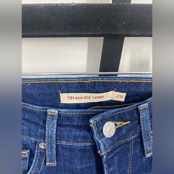 Levi’s 721 High Rise Skinny Jeans sz 25 - Picture 3 of 6